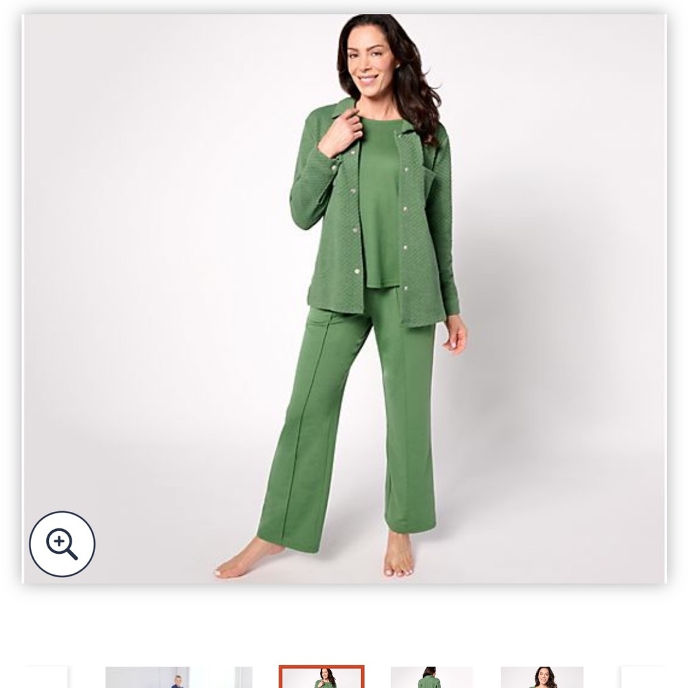 Muk Luks quilted set - Shacket and pull-on pants - Picture 13 of 16